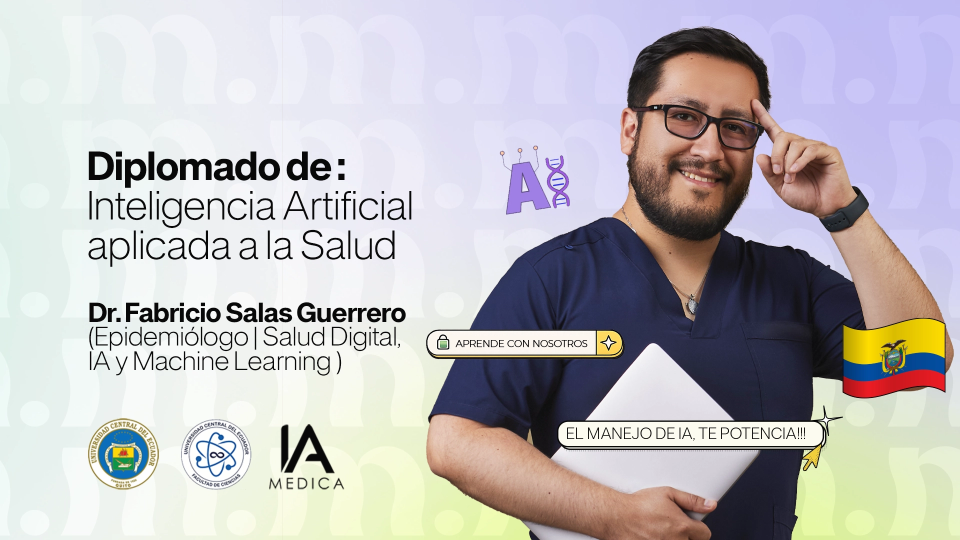Portada del Diplomado de Inteligencia Artificial Aplicada a la Salud